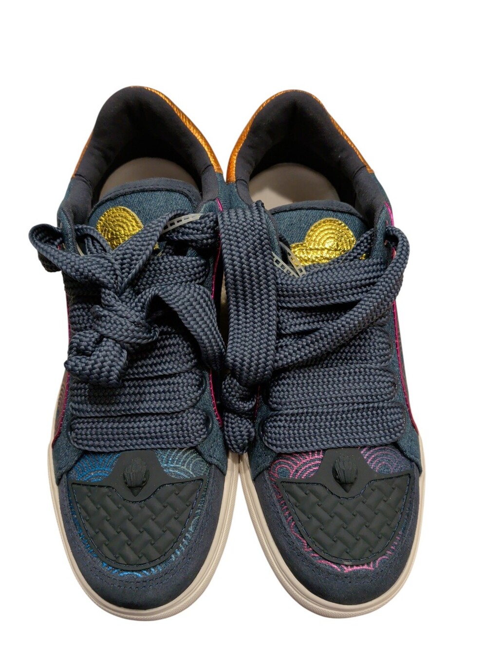 New Kurt Geiger London Southbank Chunky sneakers Blue denim